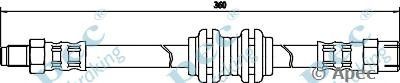 APEC BRAKING hos3031 -  Тормозной шланг